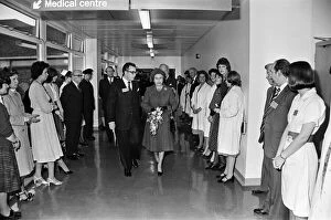 Images Dated 27th February 1981: Queen Elizabeth II opens the Royal Surrey County Hospital