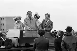 Queen Elizabeth II and Prince Philip, Duke of Edinburgh visit Prissick Base during Queen Elizabeth II and Prince Philip, Duke of Edinburgh visit Prissick Base during