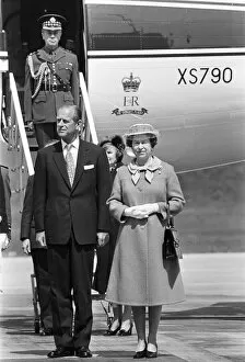 Images Dated 30th May 1984: Queen Elizabeth II and Prince Philip, Duke of Edinburgh attend the opening of a new