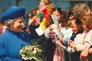 Images Dated 23rd May 1997: Queen Elizabeth II and Prince Philip officially open the Siemens plant in Wallsend -