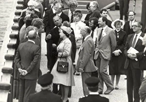 Queen Elizabeth II and Prince Philip opening the Thames Barrier