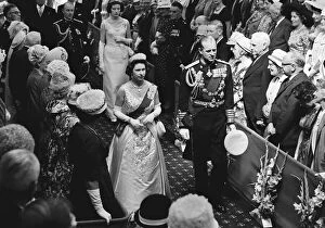 01425 Gallery: Queen Elizabeth II and Prince Philip during a state visit to New Zealand