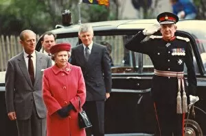 Images Dated 3rd May 1991: Queen Elizabeth II and Prince Philip visit Cumbria 3 May 1991