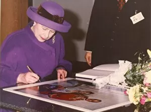 Images Dated 28th November 1991: Queen Elizabeth II and Prince Philip visit Durham The Queen opens