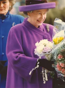 Images Dated 28th November 1991: Queen Elizabeth II and Prince Philip visit Durham - The Queen goes on a walkabout meeting