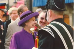 Images Dated 28th November 1991: Queen Elizabeth II and Prince Philip visit Durham The Queen inspects