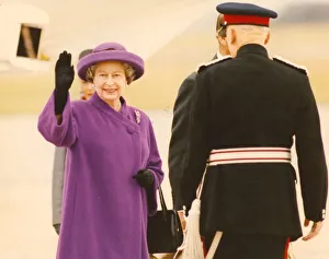 Images Dated 28th November 1991: Queen Elizabeth II and Prince Philip visit Durham The Queen opens