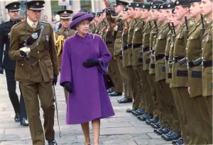 Images Dated 28th November 1991: Queen Elizabeth II and Prince Philip visit Durham The Queen inspects