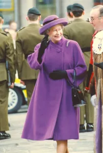 Images Dated 28th November 1991: Queen Elizabeth II and Prince Philip visit Durham - The Queen goes on a walkabout waving