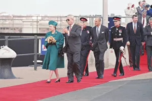 Images Dated 18th May 1993: Queen Elizabeth II and Prince Philip visiting Hartlepool Marina. 18th May 1993