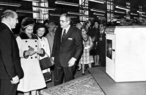 Queen Elizabeth II tours the Hoover factory at Merthyr after her visit to Aberfan