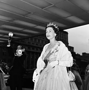 Queen Elizabeth II during her visit to Canada, pictured arriving for a Civic Ball in Queen Elizabeth II during her visit to Canada, pictured arriving for a Civic Ball in