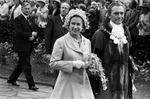 Queen Elizabeth II during her visit to the West Midlands for her Silver Jubilee tour Queen Elizabeth II during her visit to the West Midlands for her Silver Jubilee tour