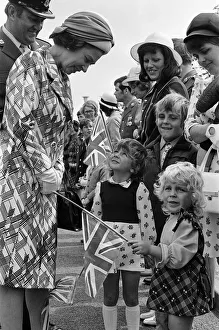Queen Elizabeth II visiting Royal Signals, Catterick, Richmondshire, North Yorkshire Queen Elizabeth II visiting Royal Signals, Catterick, Richmondshire, North Yorkshire