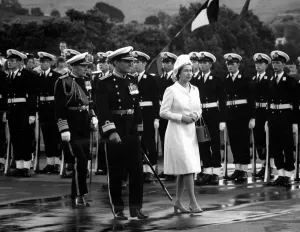 Queen Elizabeth II visits Britannia Royal Naval College, Dartmouth. 31st July 1972 Queen Elizabeth II visits Britannia Royal Naval College, Dartmouth. 31st July 1972