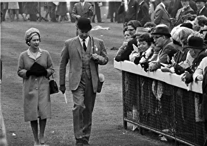 Queen Elizabeth II visits Chester Races on May 3rd 1966 Picture taken 3rd Queen Elizabeth II visits Chester Races on May 3rd 1966 Picture taken 3rd