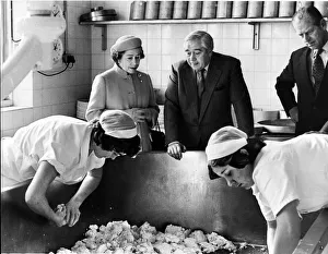 Queen Elizabeth II visits Mollington Grange Cheese Farm, Mollington, Chester Queen Elizabeth II visits Mollington Grange Cheese Farm, Mollington, Chester