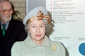 Images Dated 9th December 1993: Queen Elizabeth II visits De Montfort University, Leicester. 9th December 1993