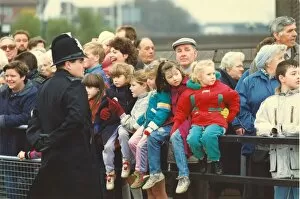Queen Elizabeth II visits the North East - Crowds wait for the Queen at Heworth Metro
