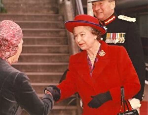 Queen Elizabeth II visits the North East December 1990