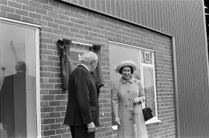 Queen Elizabeth II visits Tees Dock. 14th July 1977 Queen Elizabeth II visits Tees Dock. 14th July 1977