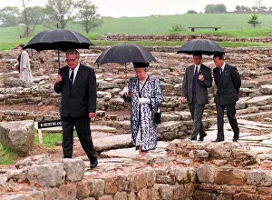 Queen Elizabeth II visits Vindolanda Roman Fort, Hadrian' Queen Elizabeth II visits Vindolanda Roman Fort, Hadrian'