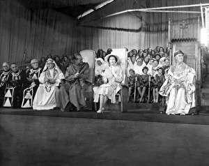 Queen Elizabeth - The Queen and the Duke clapping one of the competitors in the Osborne Queen Elizabeth - The Queen and the Duke clapping one of the competitors in the Osborne