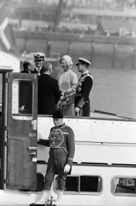 01239 Gallery: Queen Margrethe of Denmark, accompanied by her husband, Prince Henrik