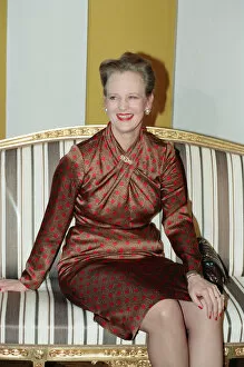 01239 Gallery: Queen Margrethe II of Denmark. 18th April 1990