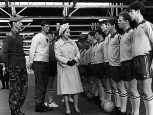 The Queen meeting troops at Catterick Garrison. 9th November 1978 The Queen meeting troops at Catterick Garrison. 9th November 1978