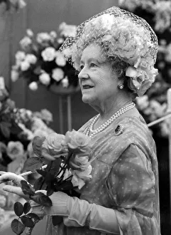 Queen Mother at the annual Horticultural Show in the grounds of the Sandringham Estate in Queen Mother at the annual Horticultural Show in the grounds of the Sandringham Estate in