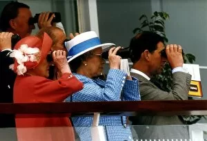 Images Dated 3rd June 1993: The Queen Mother, Queen Elizabeth, The Duke of Edinburgh & Prince Charles watching