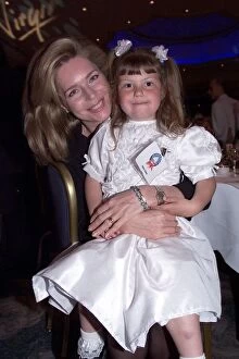 Images Dated 21st May 1999: Queen Noor of Jordan with Emily Casey May 1999 at the Dorchester Hotel in London
