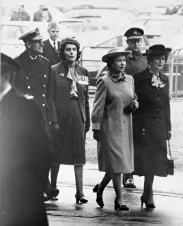 The Queen with prince Philip Margaret Thatcher and Lady Mountbatten at unveiling of The Queen with prince Philip Margaret Thatcher and Lady Mountbatten at unveiling of