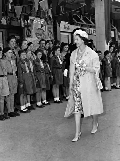The Queen visits Newton Aycliffe, County Durham. 28th May 1960 The Queen visits Newton Aycliffe, County Durham. 28th May 1960