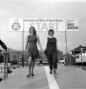 RAC Rally November 1970 Jill Robinson (left) and Frances Cobb RAC Rally November 1970 Jill Robinson (left) and Frances Cobb