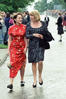 1995 Collection: Rachael Stirling and Diana Rigg attend the premiere of Braveheart in Stirling, Scotland