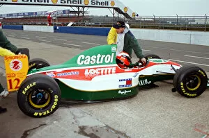 Images Dated 3rd March 1993: Racing at Silverstone. 3rd March 1993. Johnny Herbert in his Lotus