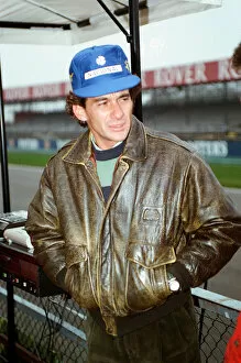 Images Dated 3rd March 1993: Racing at Silverstone. 3rd March 1993. Ayrton