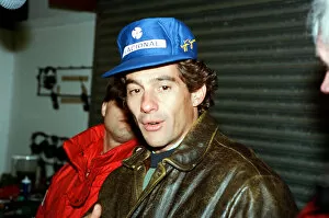 Images Dated 3rd March 1993: Racing at Silverstone. 3rd March 1993. Ayrton