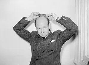Presenter Gallery: Radio Broadcaster Presenter Roy Plumley at the BBC July 1953 Roy presents