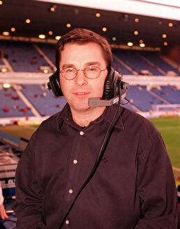 Images Dated 16th January 1998: Radio Clyde Super Scoreboard Team January 1998 Paul Cooney DJ