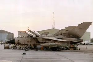 A RAF Panavia Tornado F3 aircraft used during gulf war A RAF Panavia Tornado F3 aircraft used during gulf war
