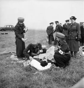 RAF Parachute Nurses. October 1948 O15033-001 RAF Parachute Nurses. October 1948 O15033-001