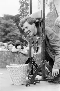 Images Dated 1st June 1985: Raft Races on the River Thames, London, June 1985