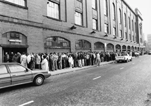Rangers Fans queue for tickets for the Heart of Midlothian match they believe will see Rangers Fans queue for tickets for the Heart of Midlothian match they believe will see