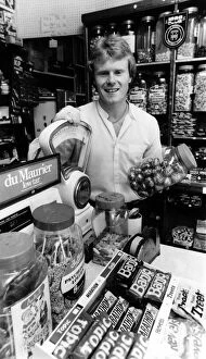 Rangers FC player Dave MacKinnon puts in some time in his shop in Renfrew after training