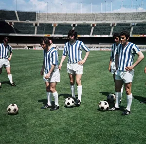 Rangers players training for the European Cup Winners Cup final in Barcelona where they Rangers players training for the European Cup Winners Cup final in Barcelona where they