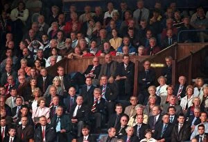 Images Dated 11th September 1999: Rangers v Aberdeen 1999 football Sean Connery with supporters