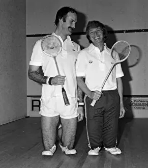 Rank Xerox pro-celebrity squash challenge played at Wimbledon Stadium